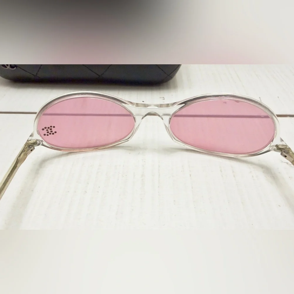 Vintage Chanel Pink Mirrored Sunglasses